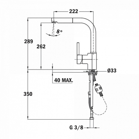 Смеситель TEKA ARK 938 chrome
