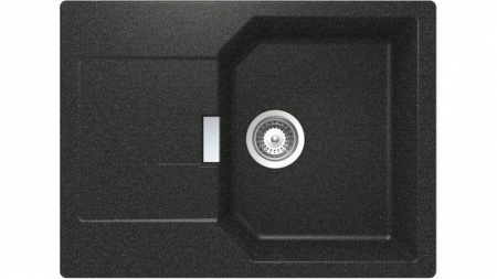 Мойка SCHOCK 700562  manhattan 45 d cristalite корз.клапан 690x510 оникс