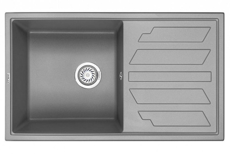 Кухонная мойка GRANULA GR-8002 алюминиум