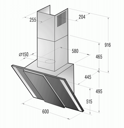 Вытяжка GORENJE dvg 6565 b