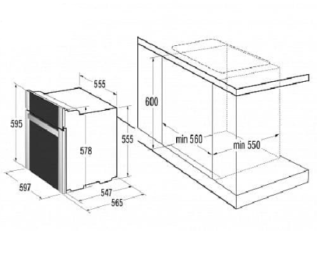 Духовой шкаф KORTING okb 993 cmx