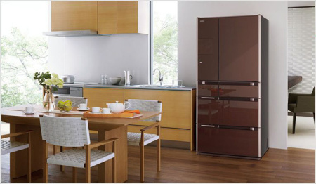 Холодильник  HITACHI R-G 690 GU XT (Crystal Brown)