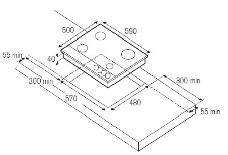Варочная поверхность BERTAZZONI P6401D9X/19