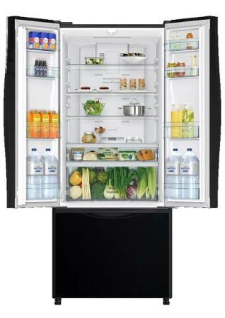 Холодильник HITACHI R-WB 562 PU9 GBK черное стекло