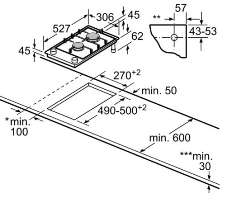 Варочная поверхность BOSCH PRB3A6D70M