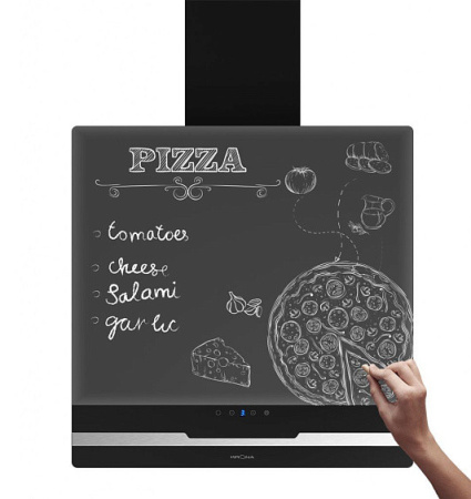Каминная вытяжка Kronasteel Domenika 600 black board S
