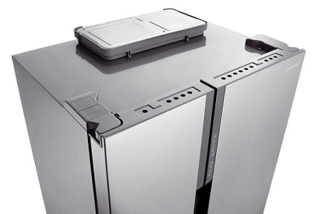 Холодильник side by side SAMSUNG rs-552 nruasl серебристый
