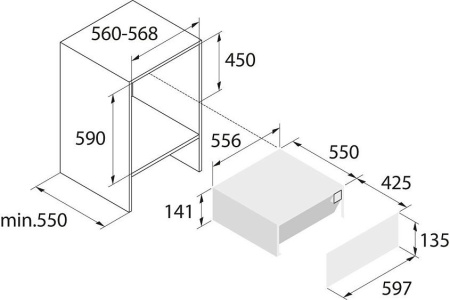 Подогреватель посуды ASKO ODW8127S
