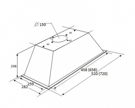 Вытяжка KUPPERSBERG INLINEA 72 XE