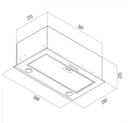 Встраиваемая вытяжка CIARKO HitSpot 60