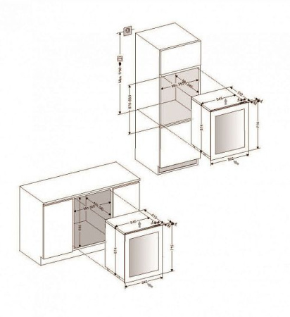 Винный шкаф DUNAVOX DAV-32.81DOP.TO