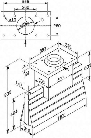 Вытяжка MIELE da 5000 d сталь