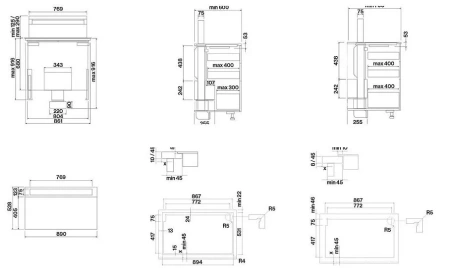 Варочная поверхность FALMEC LEVEL ONE VETRO MATT (CLEW90.E3P2#EUC490F)