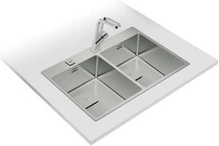 Кухонная мойка GRANFEST Corner GF-C960E иней