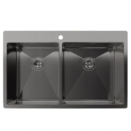 Кухонная мойка RIVELATO RINOX 8050 B2 PVD black