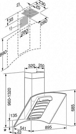 Вытяжка MIELE DA289-4 OBSW черный обсидиан
