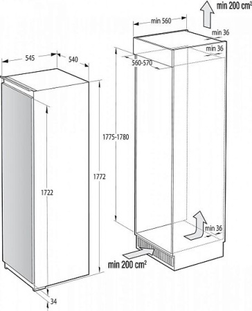 Морозильник GORENJE FNI4181E1