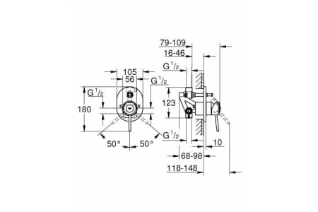 Смеситель GROHE BauClassic 29047000