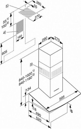 Вытяжка MIELE DA5966W сталь EDST