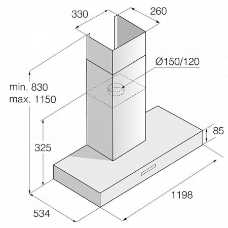 Вытяжка ASKO CW41230G