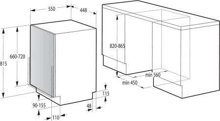 Посудомоечная машина GORENJE GV520D17S
