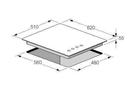 Варочная панель FULGOR FCH 604 G WH