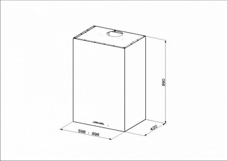 Вытяжка FABER CUBIA GLOSS PLUS EV8 WH A60