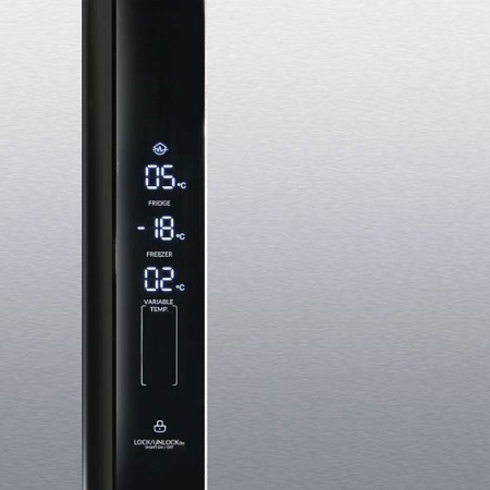 Холодильник Ginzzu NFK-610 стальной