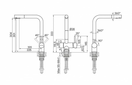 Смеситель PAULMARK Skalen Sk213020-GM
