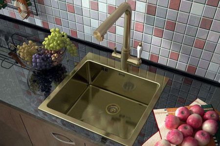 Мойка ZORG INOX PVD SZR-51 бронза