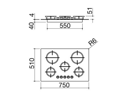Варочная поверхность BARAZZA 1PMD70N