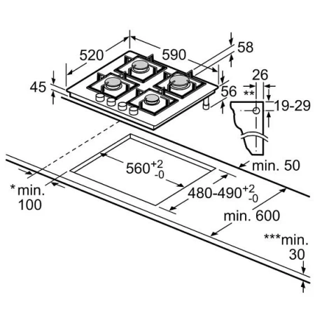 Варочная поверхность BOSCH PNK6B2P40R