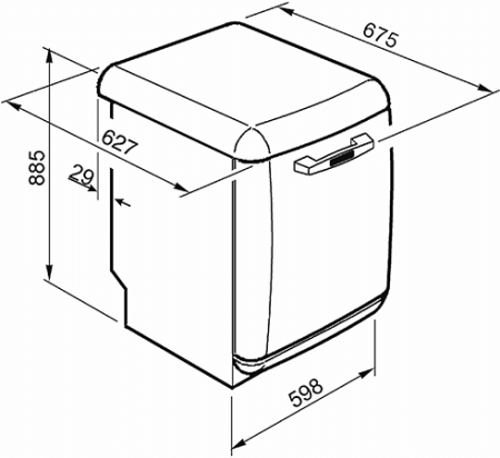 Посудомоечная машина Smeg LVFABSV