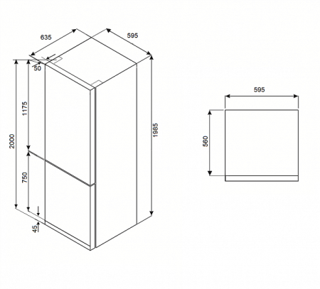 Холодильник KUPPERSBERG NFM 200 BG