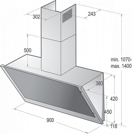 Вытяжка Gorenje GHV 93 X