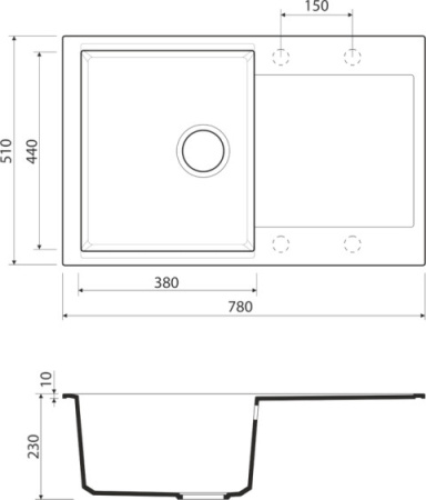 Мойка OMOIKIRI Daisen 78-CA Artgranit/карамель 4993324