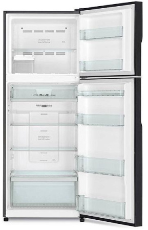 Холодильник HITACHI R-VG 472 PU8 GBW коричневое стекло
