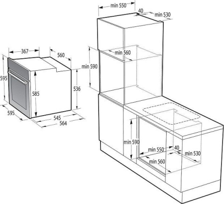 Духовой шкаф GORENJE BOS67371CLB