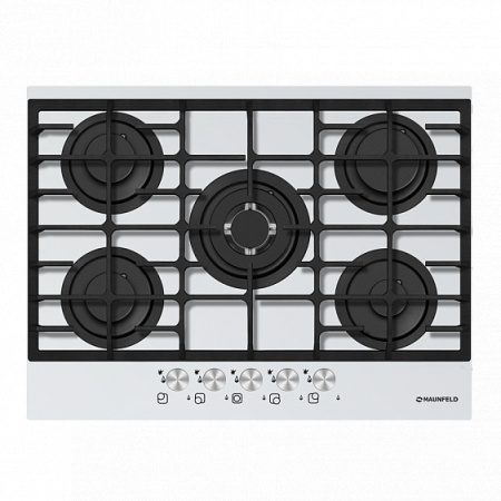 Газовая поверхность MAUNFELD MGHG.75.13W_WHITE GLASS