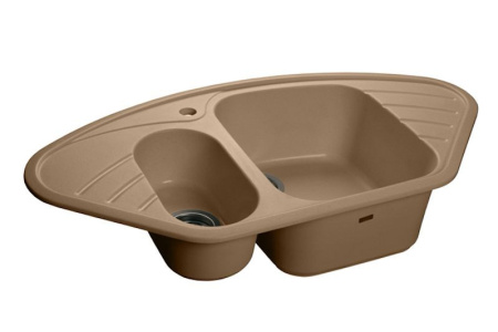 Кухонная мойка GRANFEST Corner GF-C960E топаз