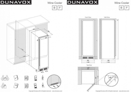 Винный шкаф DUNAVOX  exclusive dx-170.490tbk