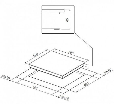 Индукционная варочная панель GRAUDE IK 60.0 KEL