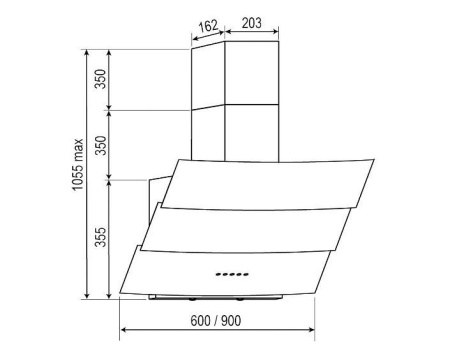 Вытяжка RAINFORD RCH-3931 White glass