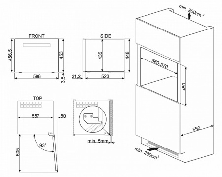 Встраиваемый винный шкаф SMEG CVI118LWS2