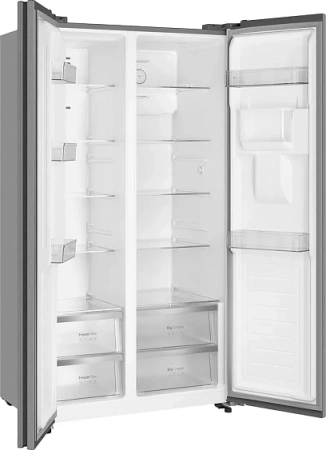 Холодильник WEISSGAUFF WSBS 590 Inverter NoFrost Water Dispenser Inox