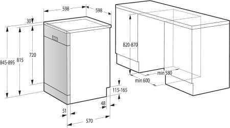 Посудомоечная машина GORENJE GS620C10S