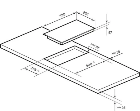Варочная поверхность LEX HI 3020 BL