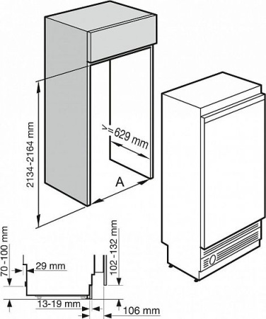 Встраиваемая морозильная камера Miele F 1811 Vi