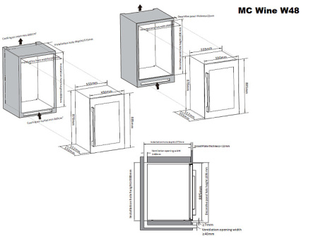 Винный шкаф MC WINE W48DB — фото