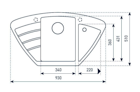 Кухонная мойка ZIGMUND & SHTAIN eckig 900 речной песок